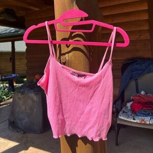 Pink crop top